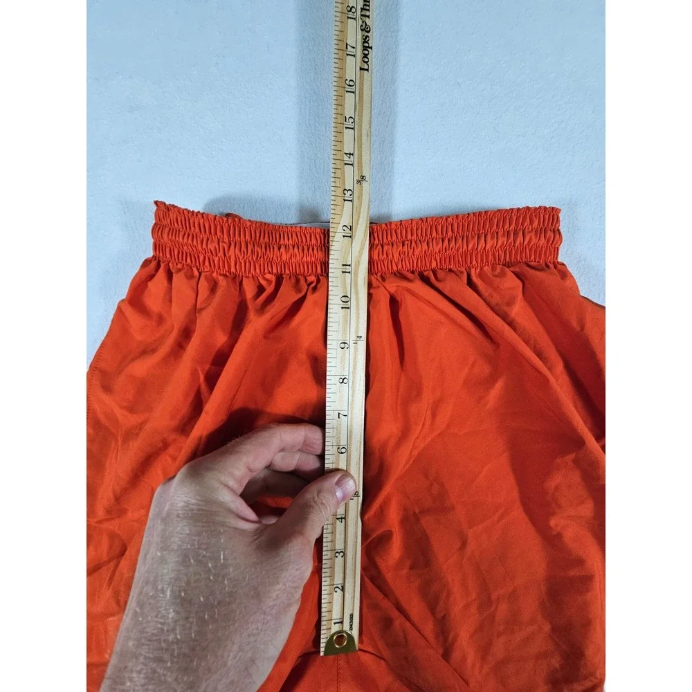 Nike‎ Team Dri-FIT Athletic Shorts Orange Mesh Lined Women Small 107531